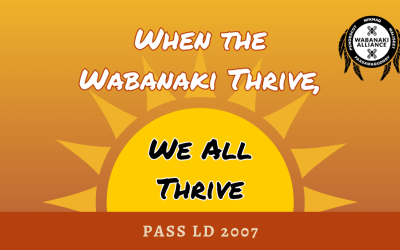 Maine House Passes LD 2007 Wabanaki Sovereignty Bill