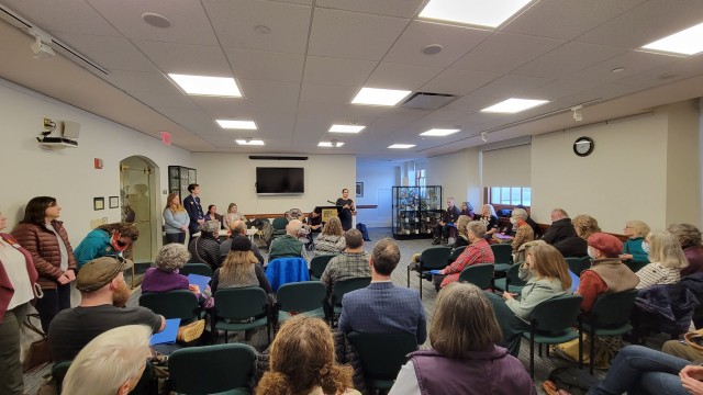 Lobby Day began with trainings led by allies and Tribal citizens, including Penobscot Nation Tribal Ambassador Maulian Dana.